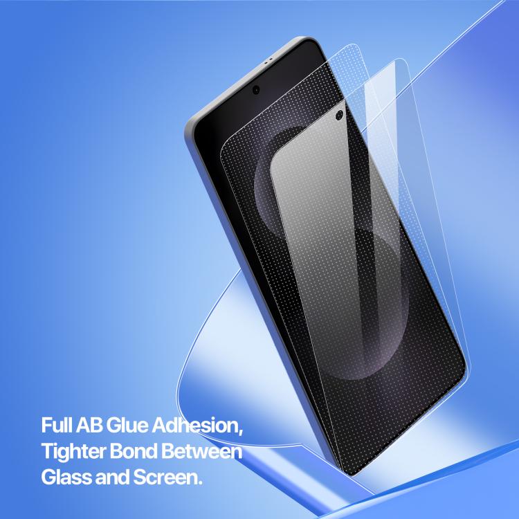For Samsung Galaxy S25 Edge 5G DUX DUCIS Roga Series 2.5D HD Fully Transparent Tempered Screen Protector with Dust Removal Quick-Attach Box