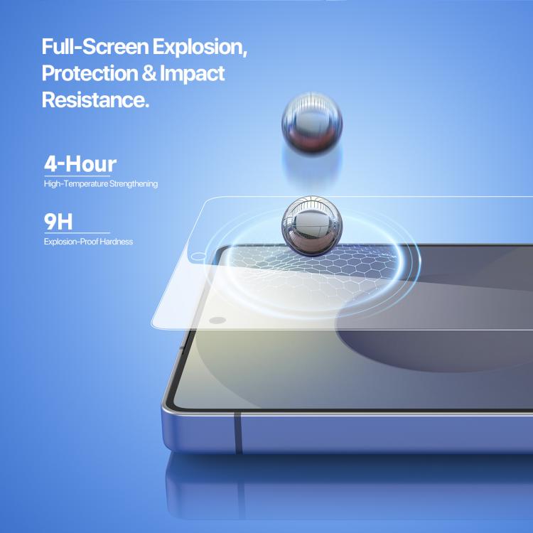 For Samsung Galaxy S25 Ultra 5G DUX DUCIS Roga Series 2.5D HD Fully Transparent Tempered Screen Protector with Dust Removal Quick-Attach Box