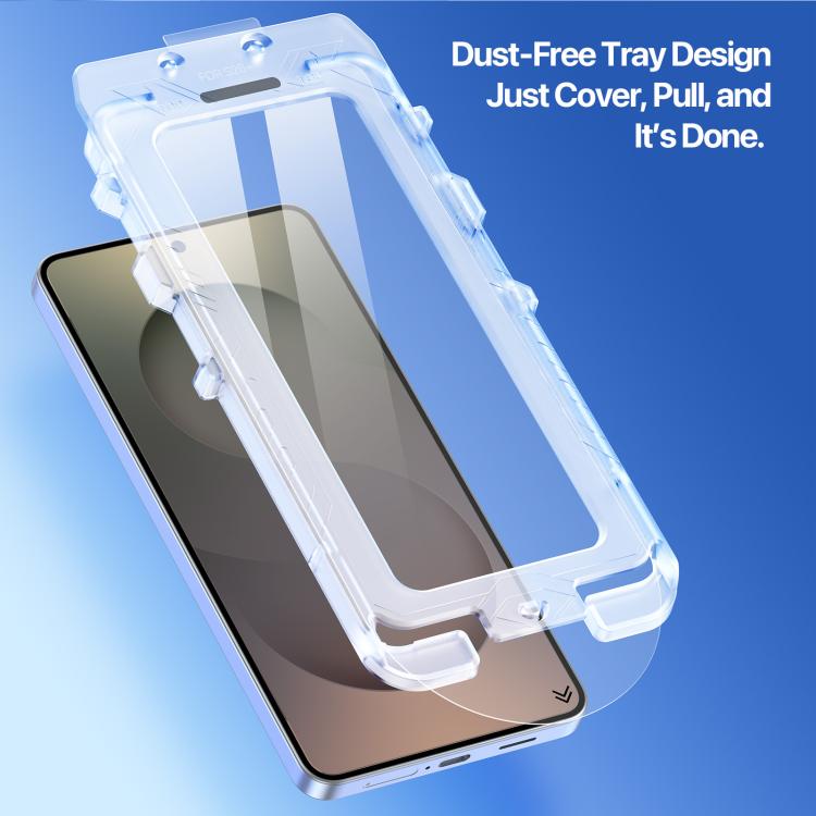 For Samsung Galaxy S26+ 5G DUX DUCIS Roga Series 2.5D HD Fully Transparent Tempered Screen Protector with Dust Removal Quick-Attach Box