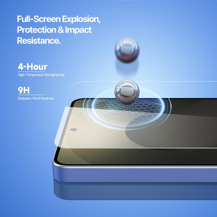 For Samsung Galaxy S26+ 5G DUX DUCIS Roga Series 2.5D HD Fully Transparent Tempered Screen Protector with Dust Removal Quick-Attach Box