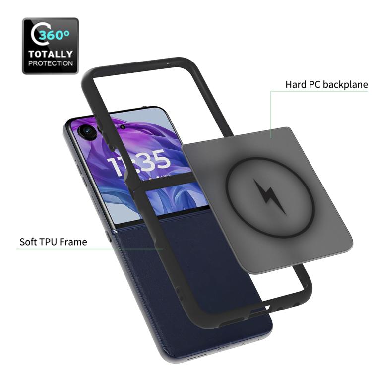 For Motorola Razr+ 2025 Skin Feel TPU Hybrid PC MagSafe Phone Case