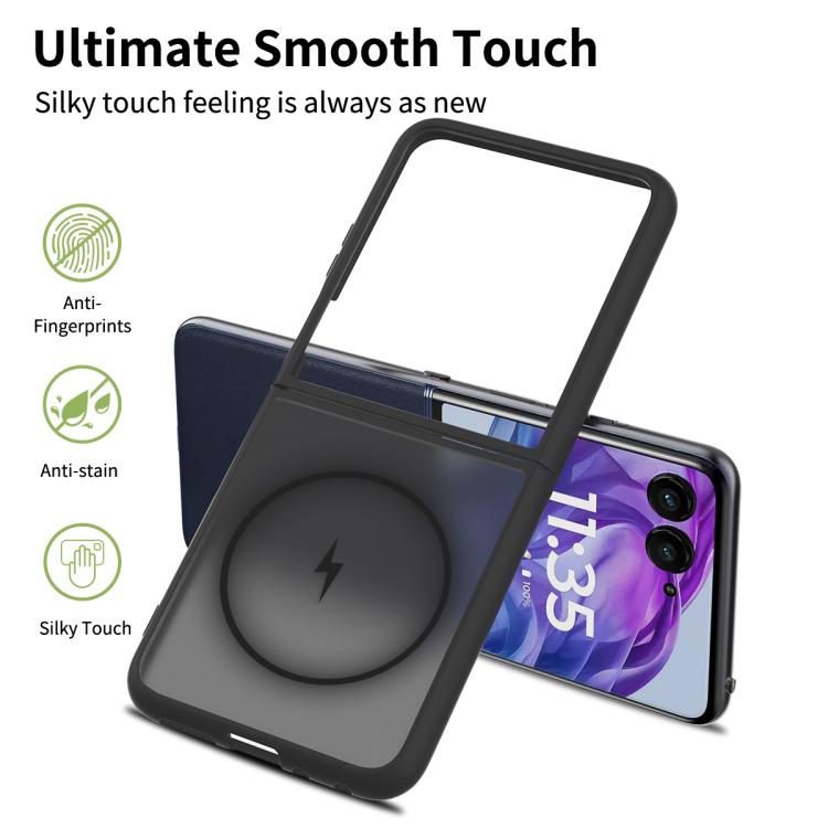 For Motorola Razr+ 2025 Skin Feel TPU Hybrid PC MagSafe Phone Case
