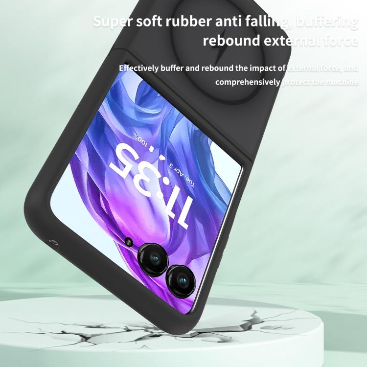 For Motorola Razr+ 2025 Skin Feel TPU Hybrid PC MagSafe Phone Case