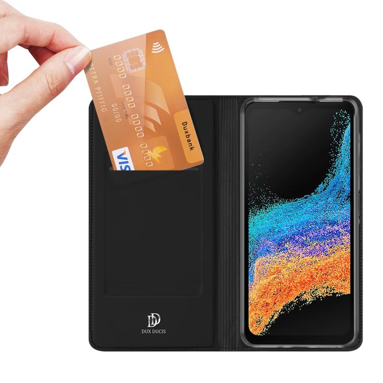For Samsung Galaxy XCover7 Pro DUX DUCIS Skin Pro Series Flip Leather Phone Case