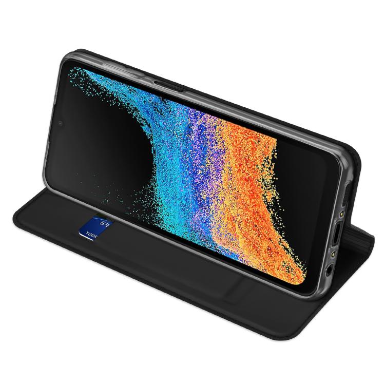 For Samsung Galaxy XCover7 Pro DUX DUCIS Skin Pro Series Flip Leather Phone Case