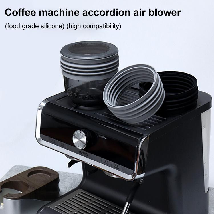 Coffee Machine Bean Silicone Hopper Bellows Air Blower For Barsetto - Grey
