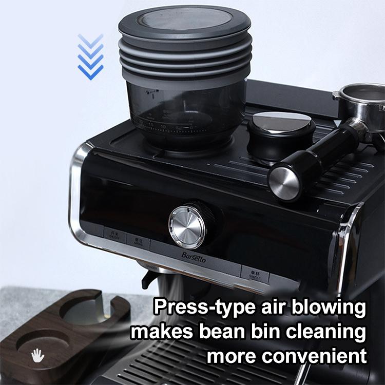 Coffee Machine Bean Silicone Hopper Bellows Air Blower For Barsetto - Grey