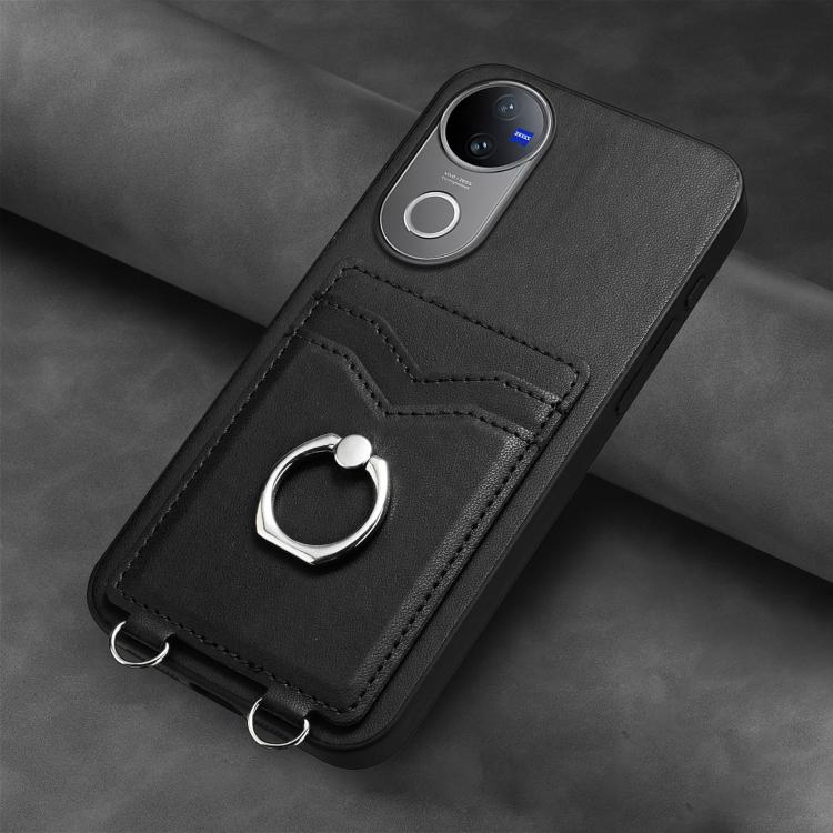 For vivo V50 / V50e R20 Ring Card Holder Phone Case