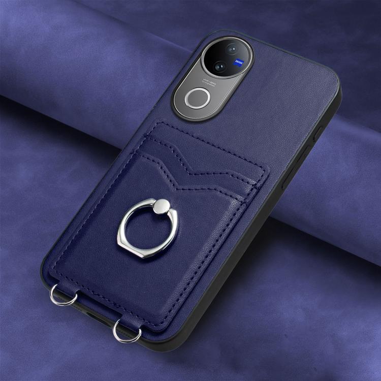 For vivo V50 / V50e R20 Ring Card Holder Phone Case