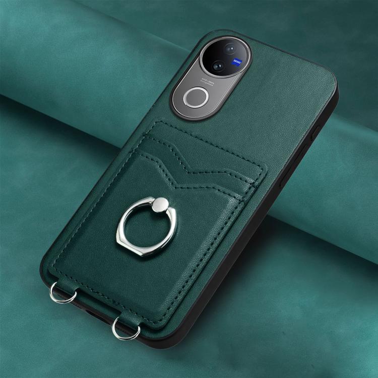 For vivo V50 / V50e R20 Ring Card Holder Phone Case