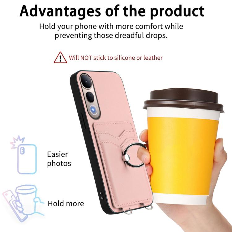 For vivo V50 Lite 4G R20 Ring Card Holder Phone Case