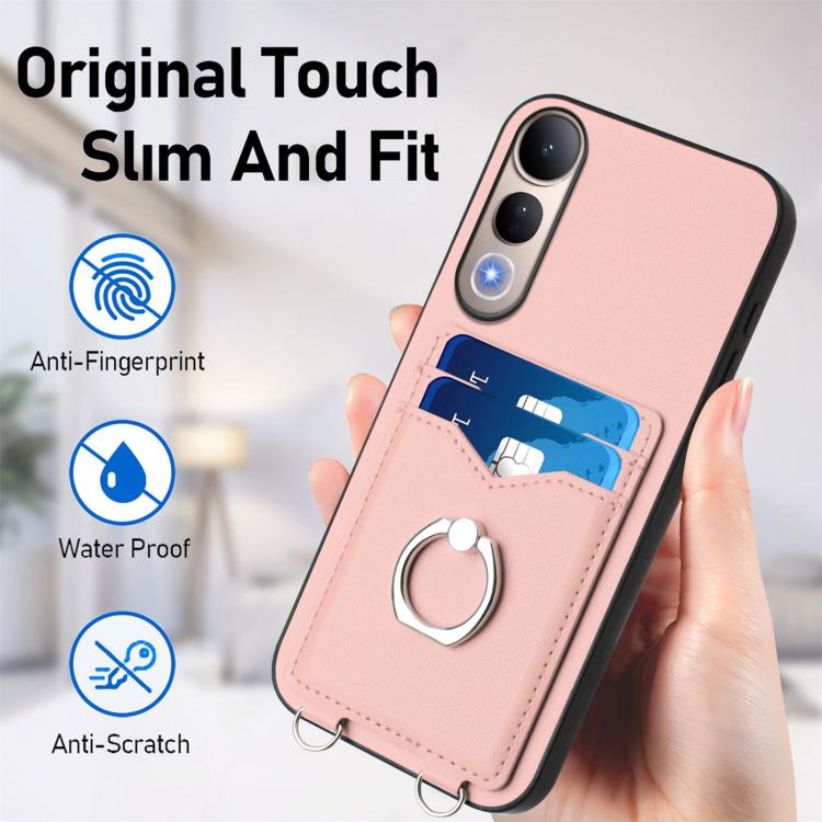 For vivo V50 Lite 4G R20 Ring Card Holder Phone Case