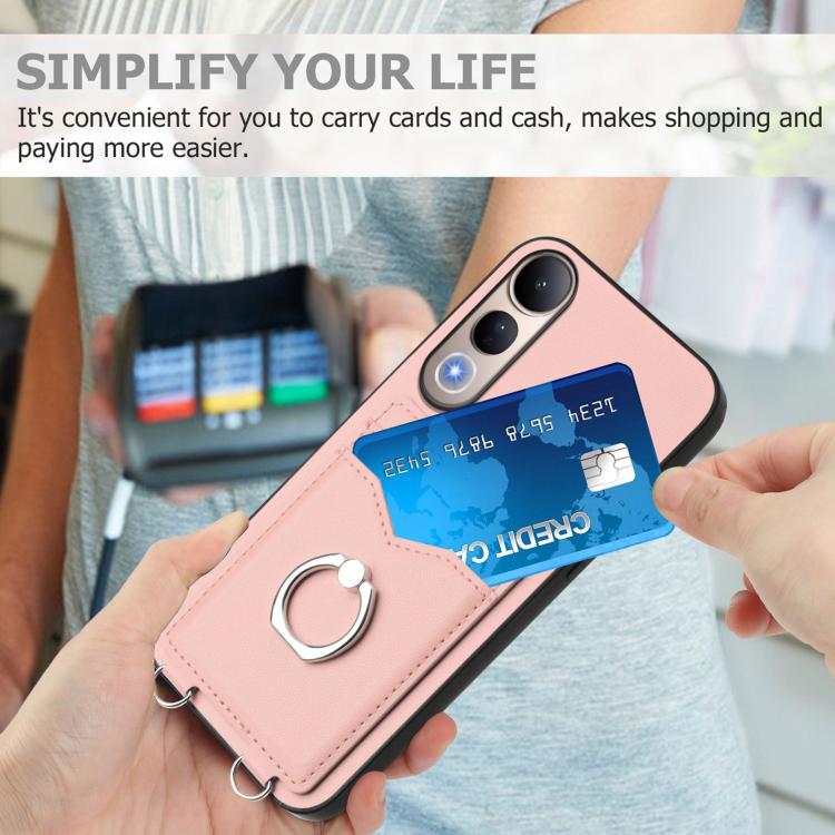 For vivo V50 Lite 4G R20 Ring Card Holder Phone Case