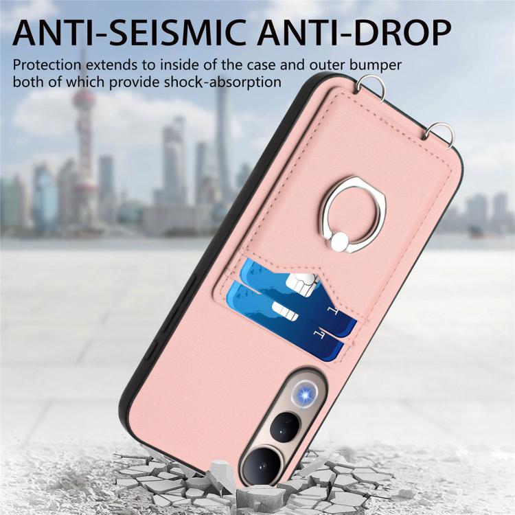For vivo V50 Lite 4G R20 Ring Card Holder Phone Case