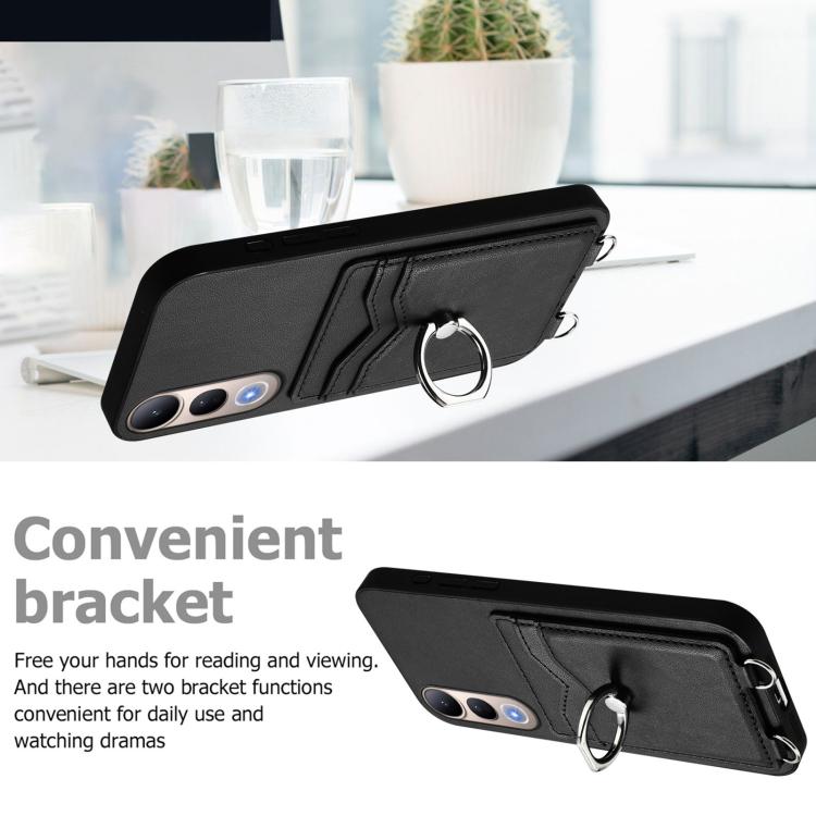 For vivo V50 Lite 4G R20 Ring Card Holder Phone Case