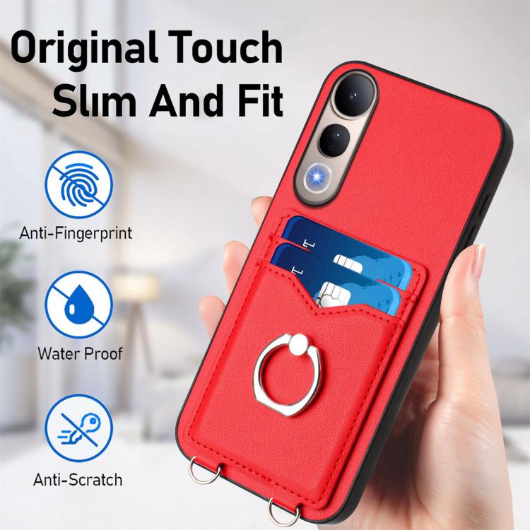 For vivo V50 Lite 4G R20 Ring Card Holder Phone Case