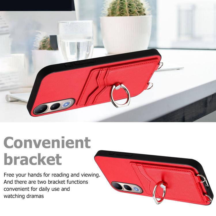 For vivo V50 Lite 4G R20 Ring Card Holder Phone Case