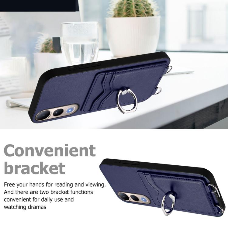 For vivo V50 Lite 4G R20 Ring Card Holder Phone Case
