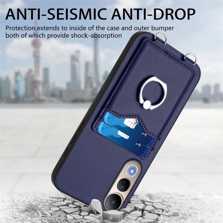 For vivo V50 Lite 4G R20 Ring Card Holder Phone Case
