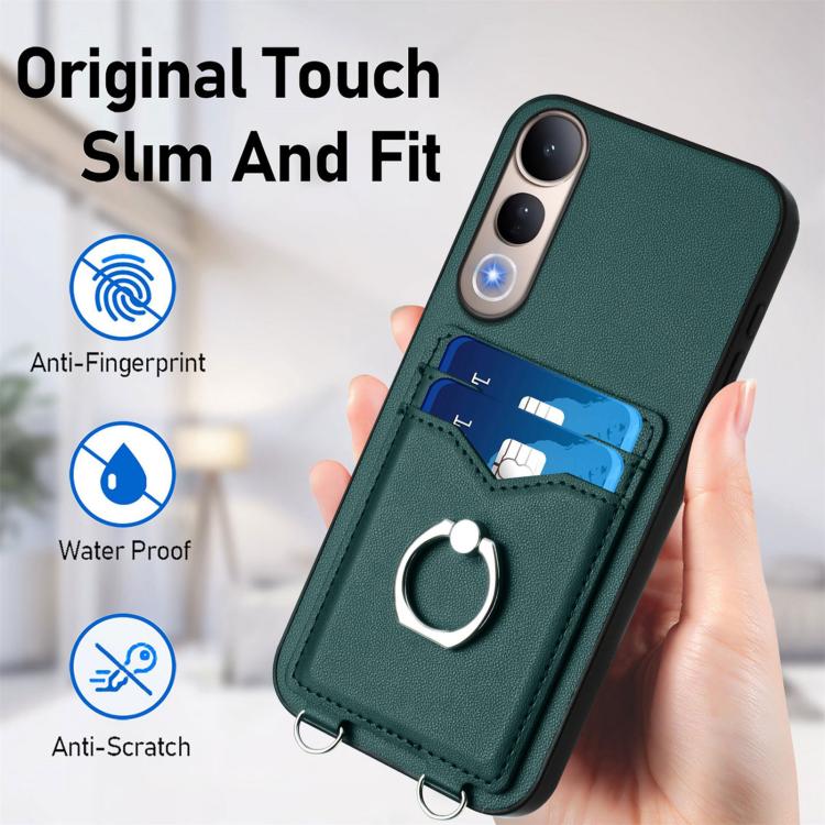 For vivo V50 Lite 4G R20 Ring Card Holder Phone Case