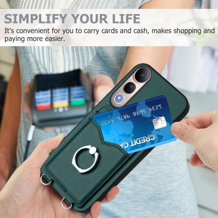 For vivo V50 Lite 4G R20 Ring Card Holder Phone Case