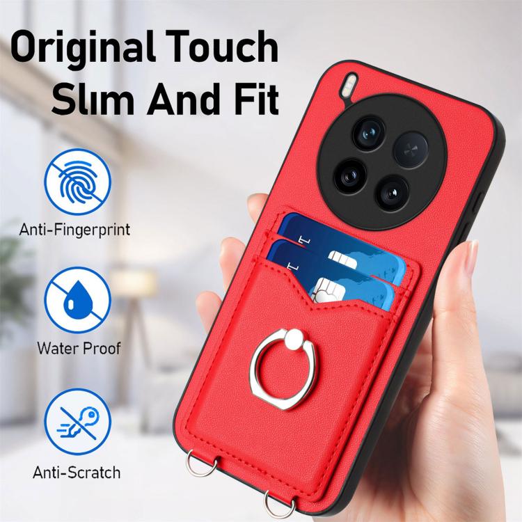 For vivo X200 Ultra R20 Ring Card Holder Phone Case