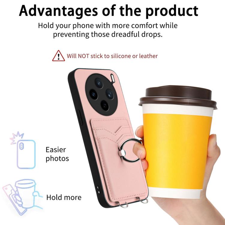 For vivo X200s R20 Ring Card Holder Phone Case
