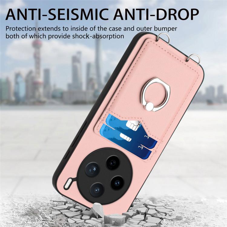 For vivo X200s R20 Ring Card Holder Phone Case