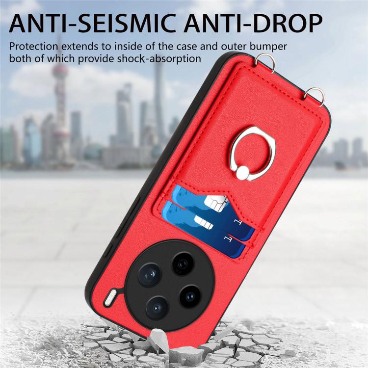 For vivo X200s R20 Ring Card Holder Phone Case