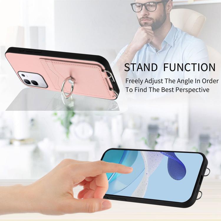 For vivo Y29 4G / T4x / Y300t R20 Ring Card Holder Phone Case