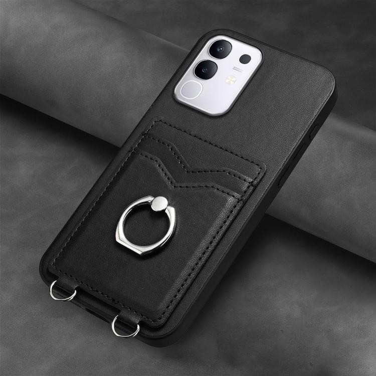 For vivo Y29 4G / T4x / Y300t R20 Ring Card Holder Phone Case
