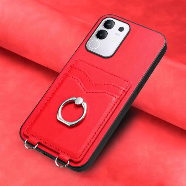 For vivo Y29 4G / T4x / Y300t R20 Ring Card Holder Phone Case