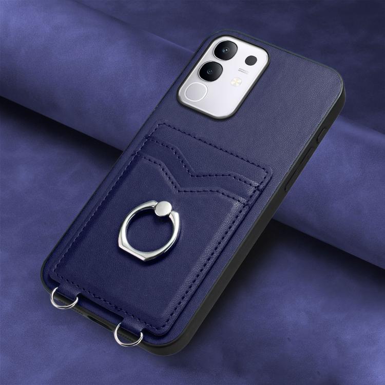 For vivo Y29 4G / T4x / Y300t R20 Ring Card Holder Phone Case