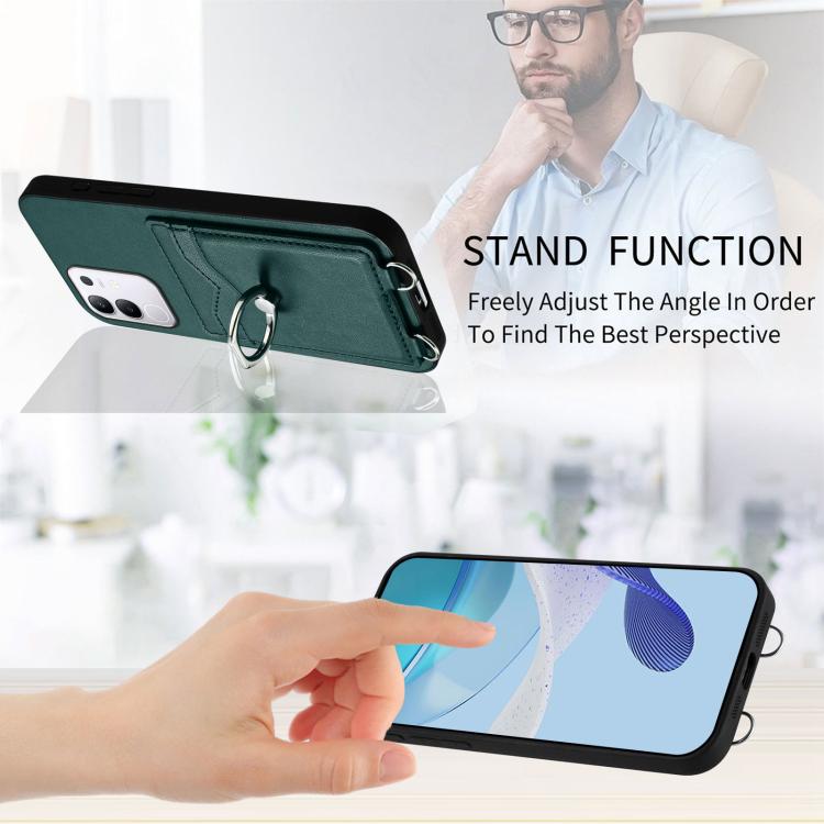 For vivo Y29 4G / T4x / Y300t R20 Ring Card Holder Phone Case