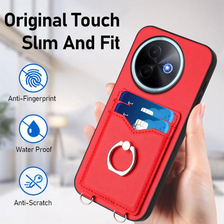 For vivo Y39 5G / Y300i R20 Ring Card Holder Phone Case