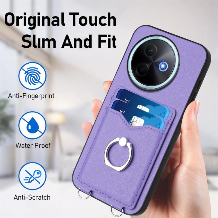 For vivo Y39 5G / Y300i R20 Ring Card Holder Phone Case