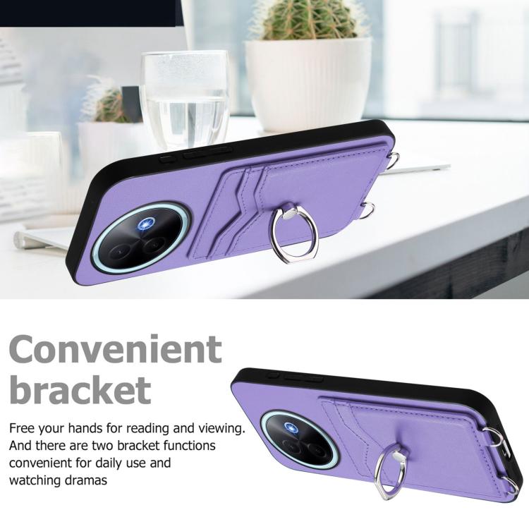 For vivo Y39 5G / Y300i R20 Ring Card Holder Phone Case