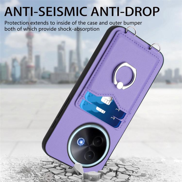For vivo Y39 5G / Y300i R20 Ring Card Holder Phone Case