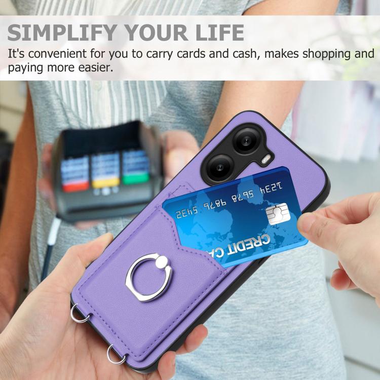 For Xiaomi Poco X7 Pro R20 Ring Card Holder Phone Case