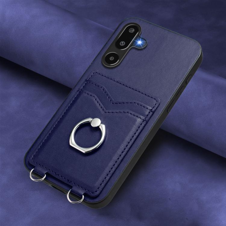 For Samsung Galaxy M16 5G / F16 5G R20 Ring Card Holder Phone Case