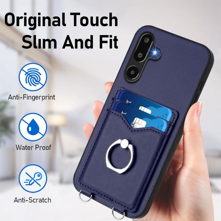 For Samsung Galaxy M16 5G / F16 5G R20 Ring Card Holder Phone Case