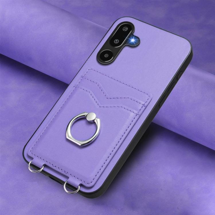 For Samsung Galaxy M16 5G / F16 5G R20 Ring Card Holder Phone Case