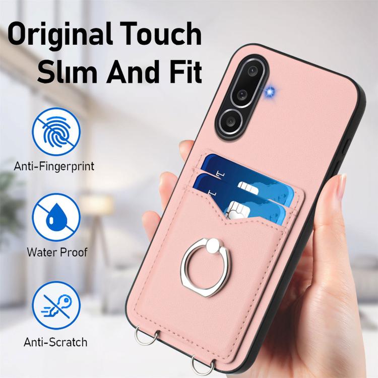 For Samsung Galaxy M56 5G R20 Ring Card Holder Phone Case