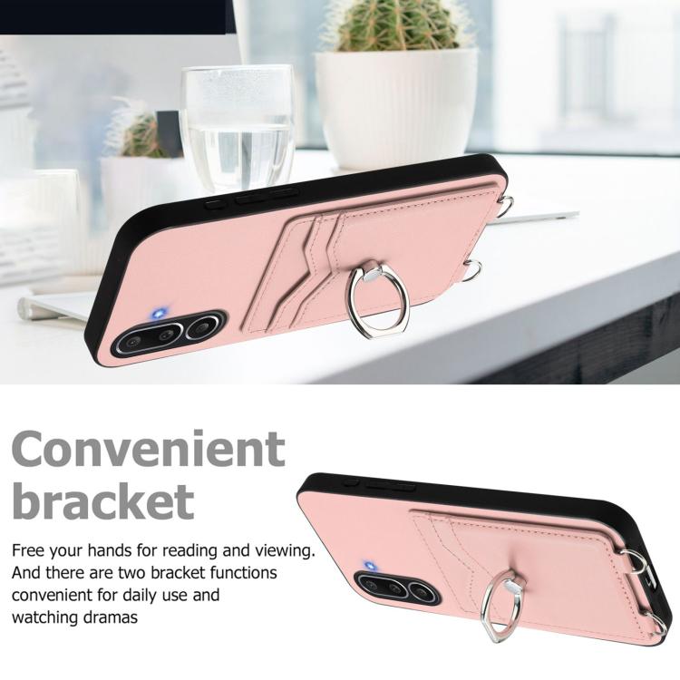 For Samsung Galaxy M56 5G R20 Ring Card Holder Phone Case