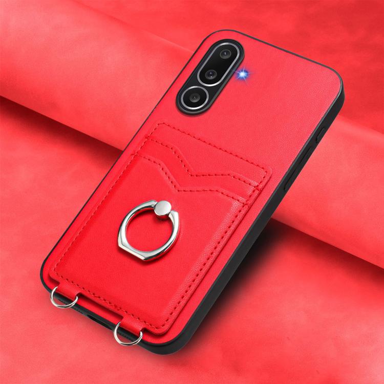 For Samsung Galaxy M56 5G R20 Ring Card Holder Phone Case