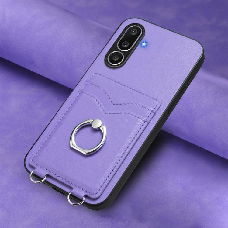 For Samsung Galaxy M56 5G R20 Ring Card Holder Phone Case