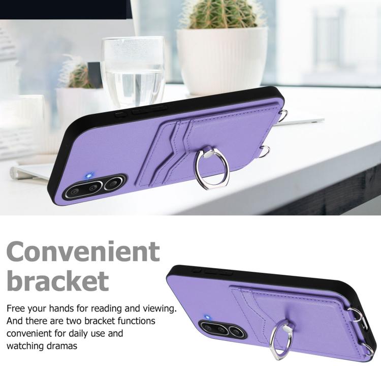 For Samsung Galaxy M56 5G R20 Ring Card Holder Phone Case