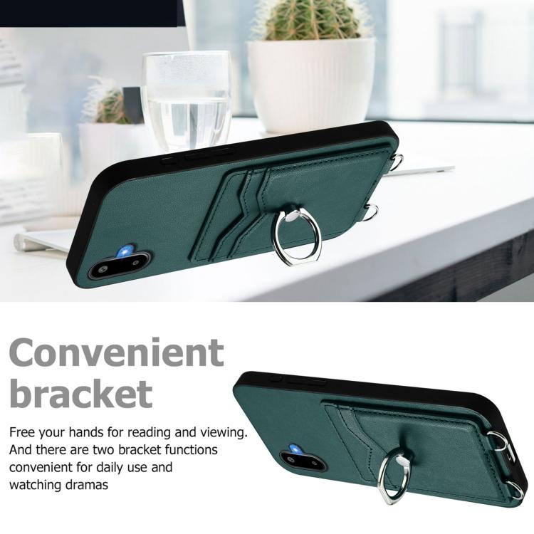 For Samsung Galaxy M06 5G / F06 5G R20 Ring Card Holder Phone Case
