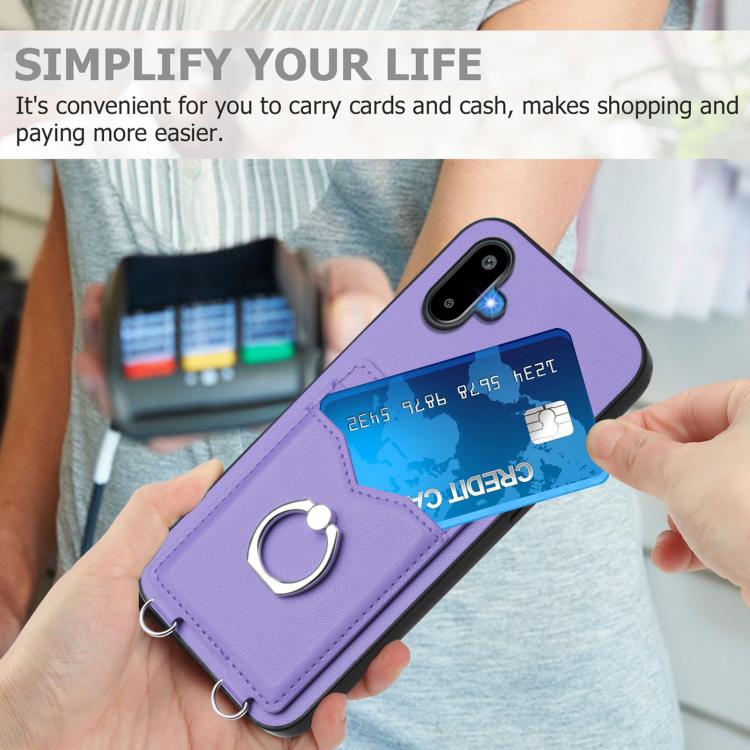 For Samsung Galaxy M06 5G / F06 5G R20 Ring Card Holder Phone Case
