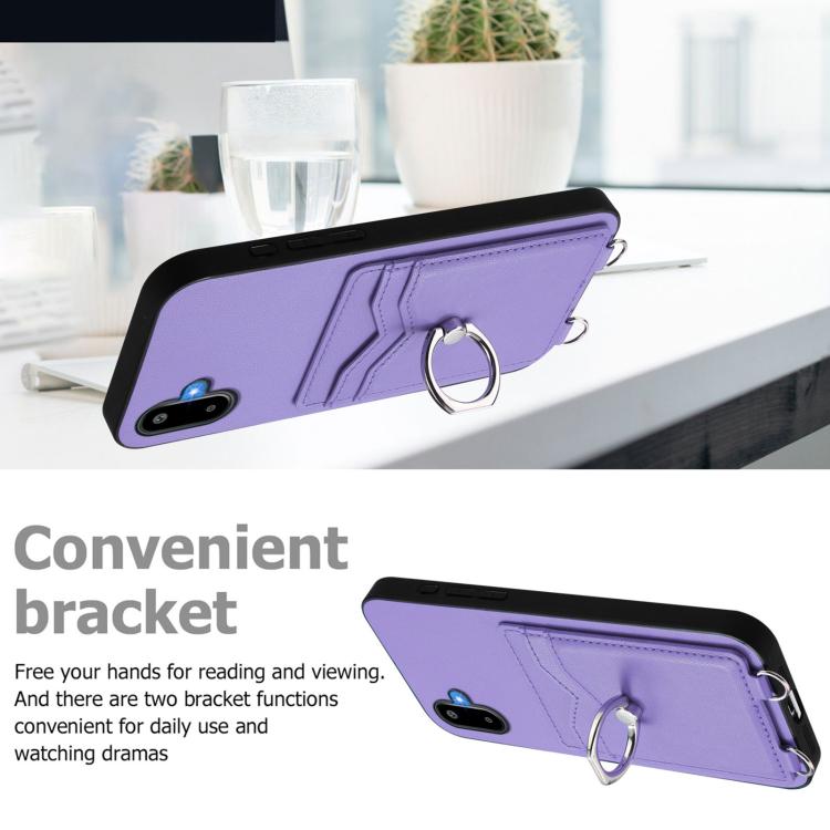 For Samsung Galaxy M06 5G / F06 5G R20 Ring Card Holder Phone Case